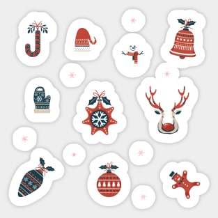 Christmas stickers Sticker
